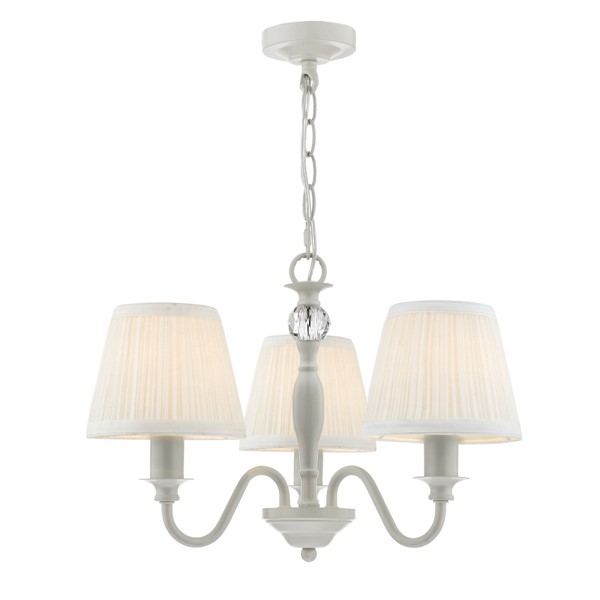 (image for) Laura Ashley Ellis 3lt Pendant Grey with Shades